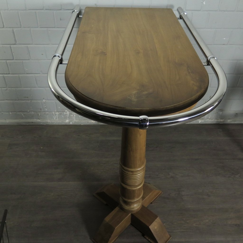 Wand-Stehtisch Bartisch Teakholz 1,28 m