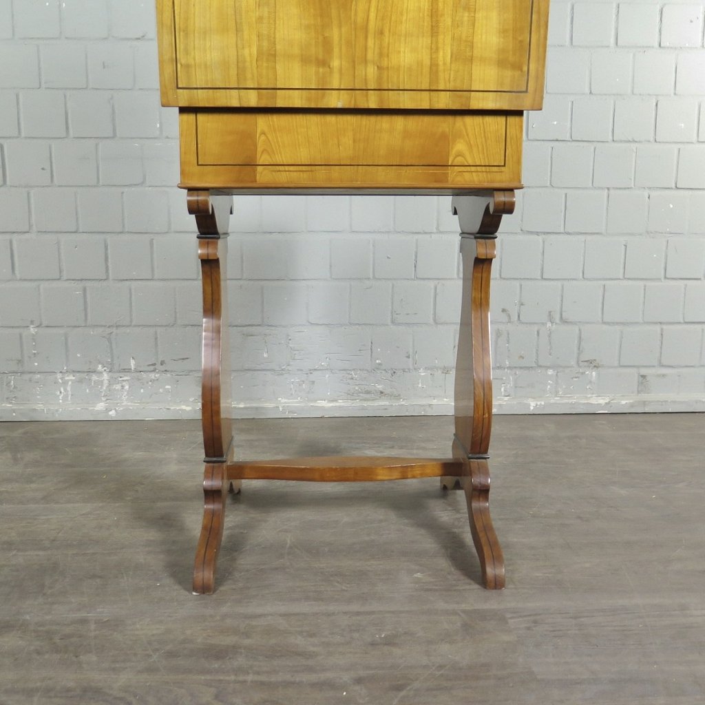 Nähtisch Biedermeier 1840 Kirschbaum