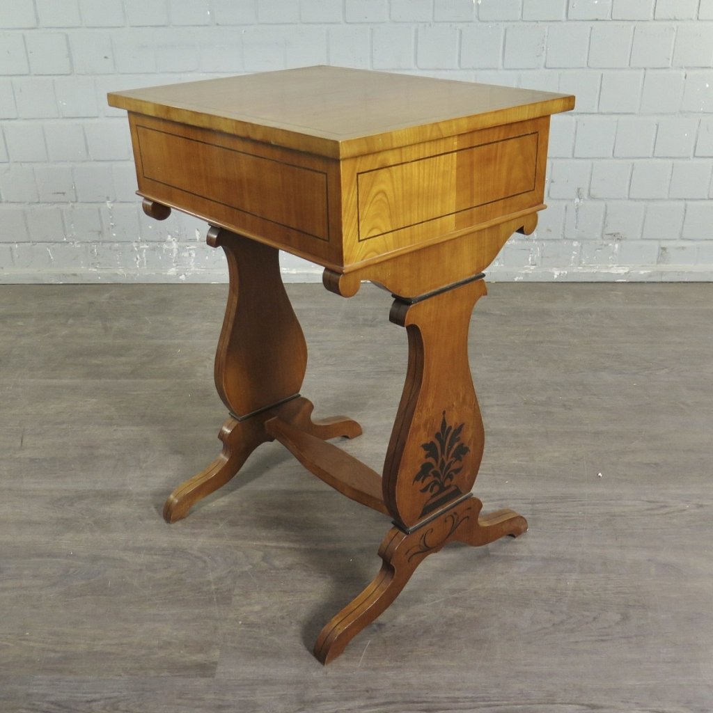 Nähtisch Biedermeier 1840 Kirschbaum