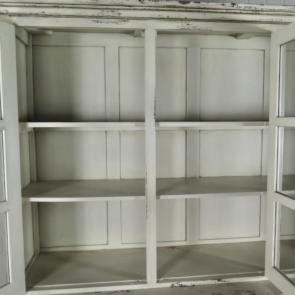 Vitrine Bücherschrank Old France Teakholz 1,80 m