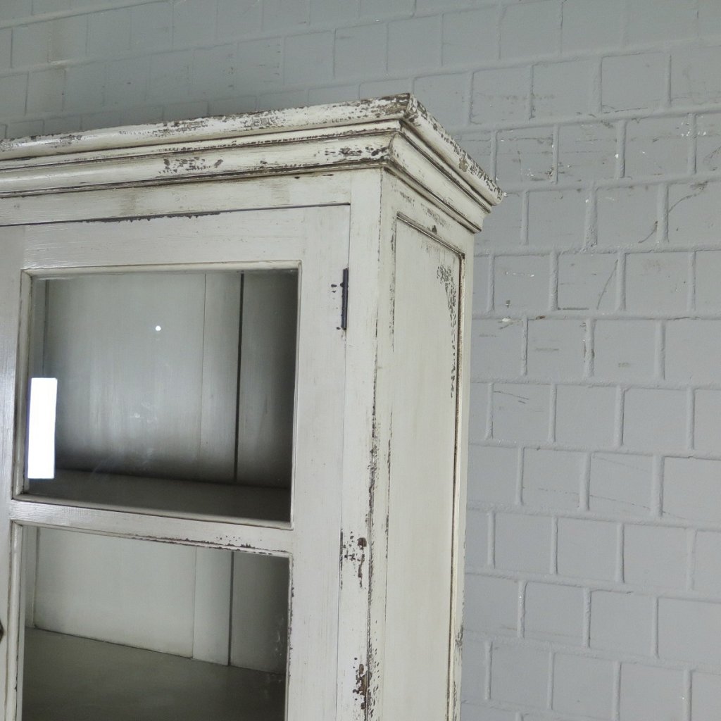 Vitrine Bücherschrank Old France Teakholz 1,80 m