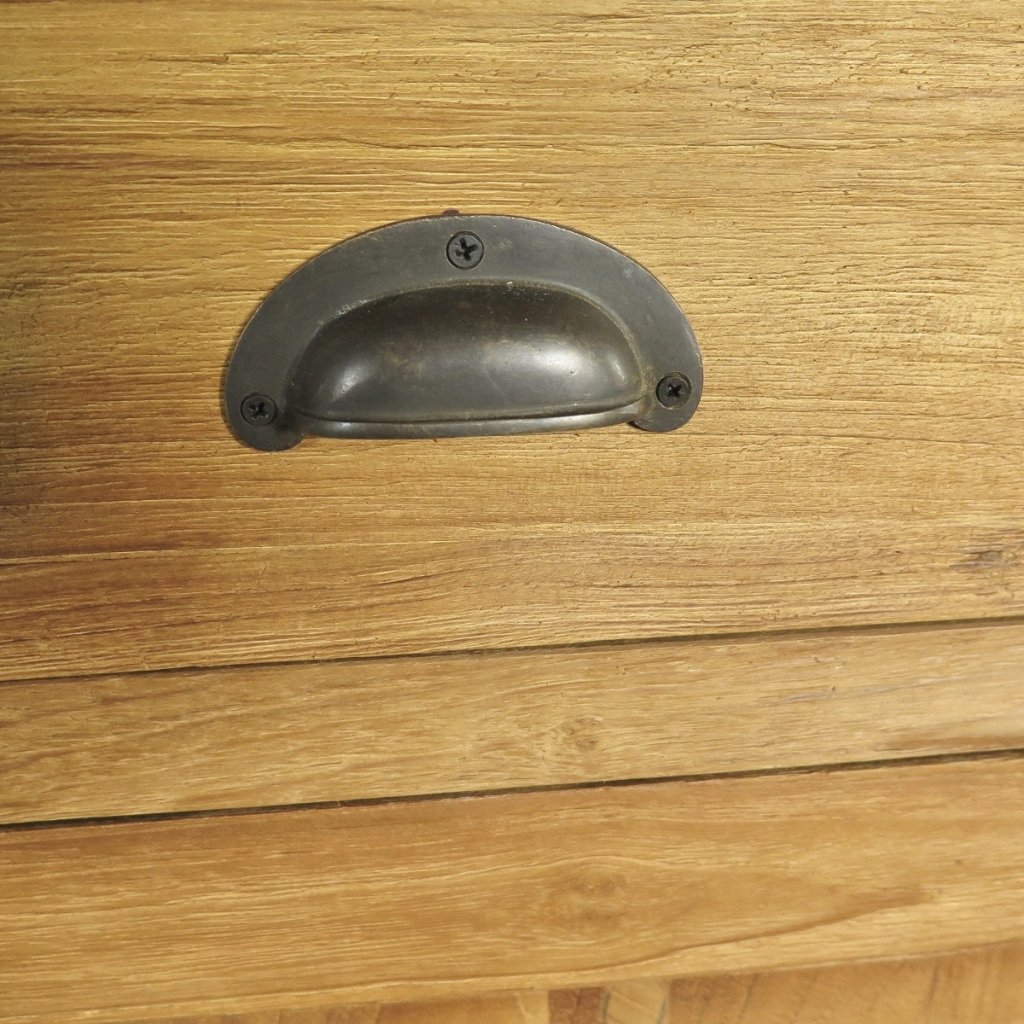 Vitrine Bücherschrank Teakholz 2,12 m