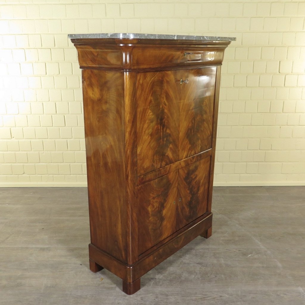 Sekretär Biedermeier 1840 Mahagoni