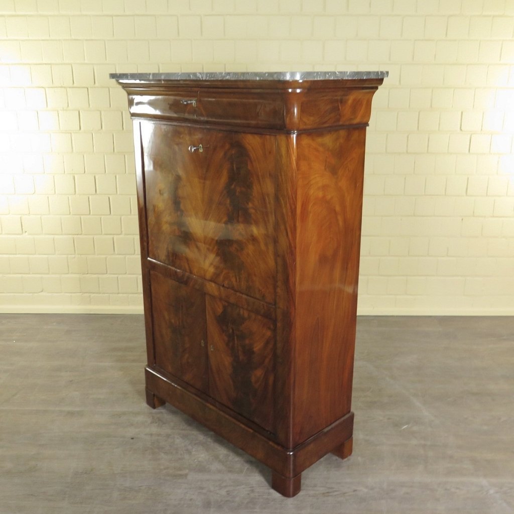 Sekretär Biedermeier 1840 Mahagoni