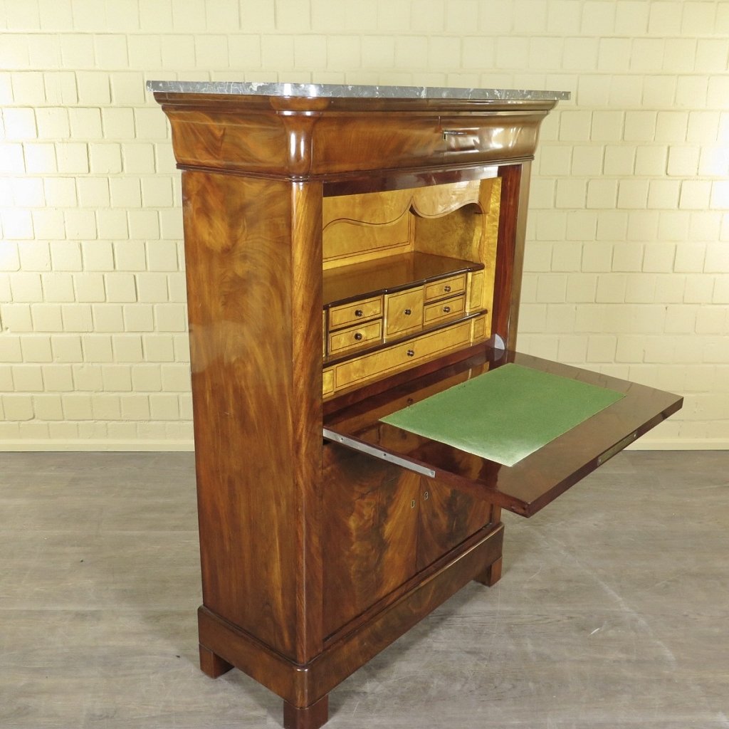Sekretär Biedermeier 1840 Mahagoni