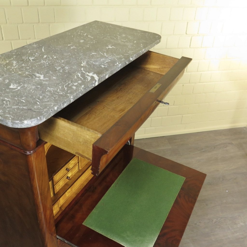 Sekretär Biedermeier 1840 Mahagoni