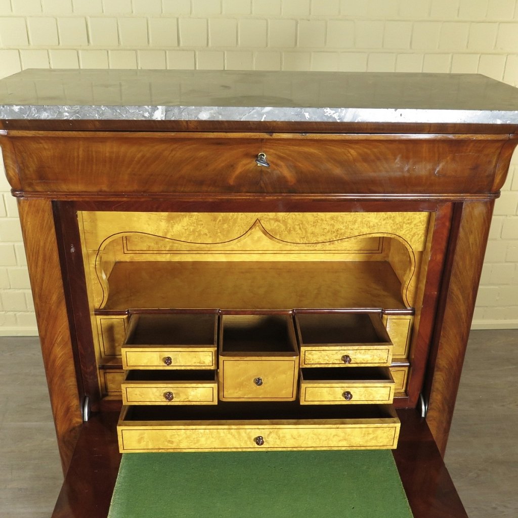 Sekretär Biedermeier 1840 Mahagoni