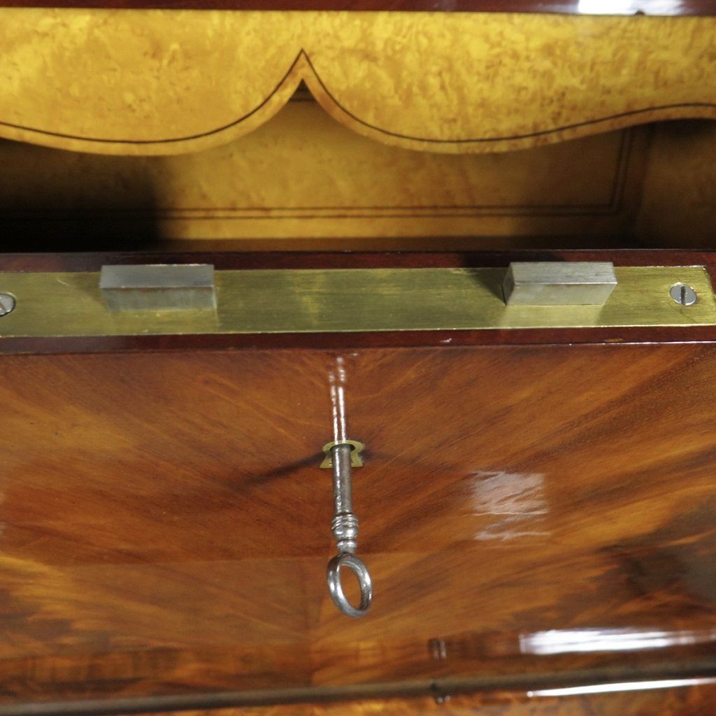 Sekretär Biedermeier 1840 Mahagoni