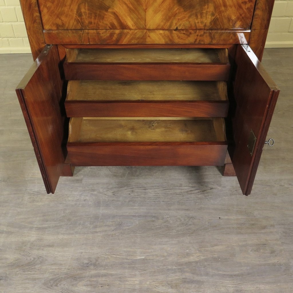 Sekretär Biedermeier 1840 Mahagoni