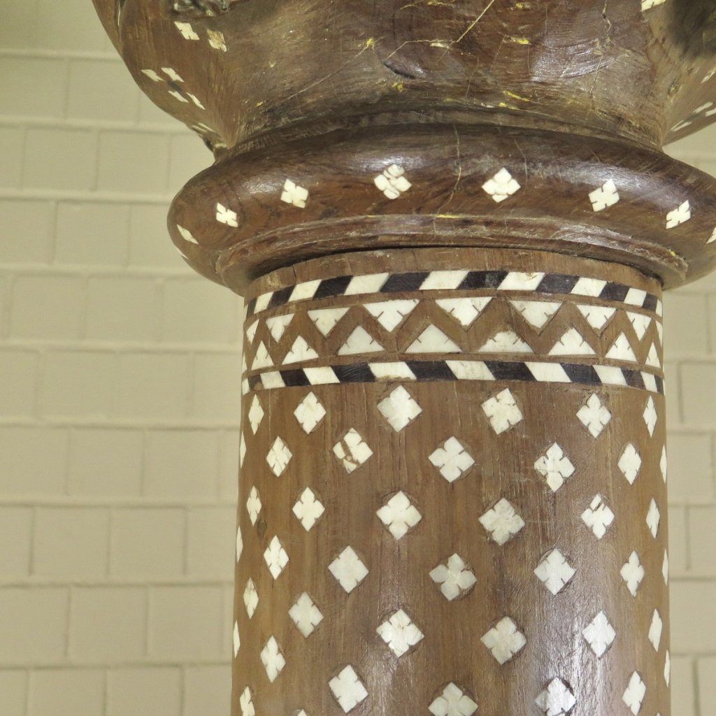 Säulen Säule Pfeiler 1910 Teakholz Set