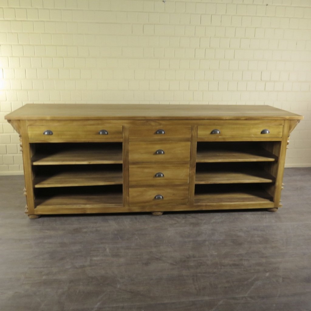 Theke Tresen Bella Elegance 2,60 m Teakholz