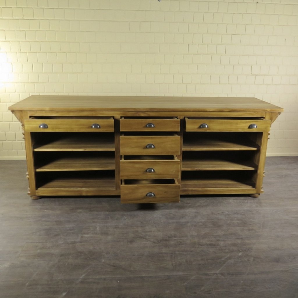 Theke Tresen Bella Elegance 2,60 m Teakholz