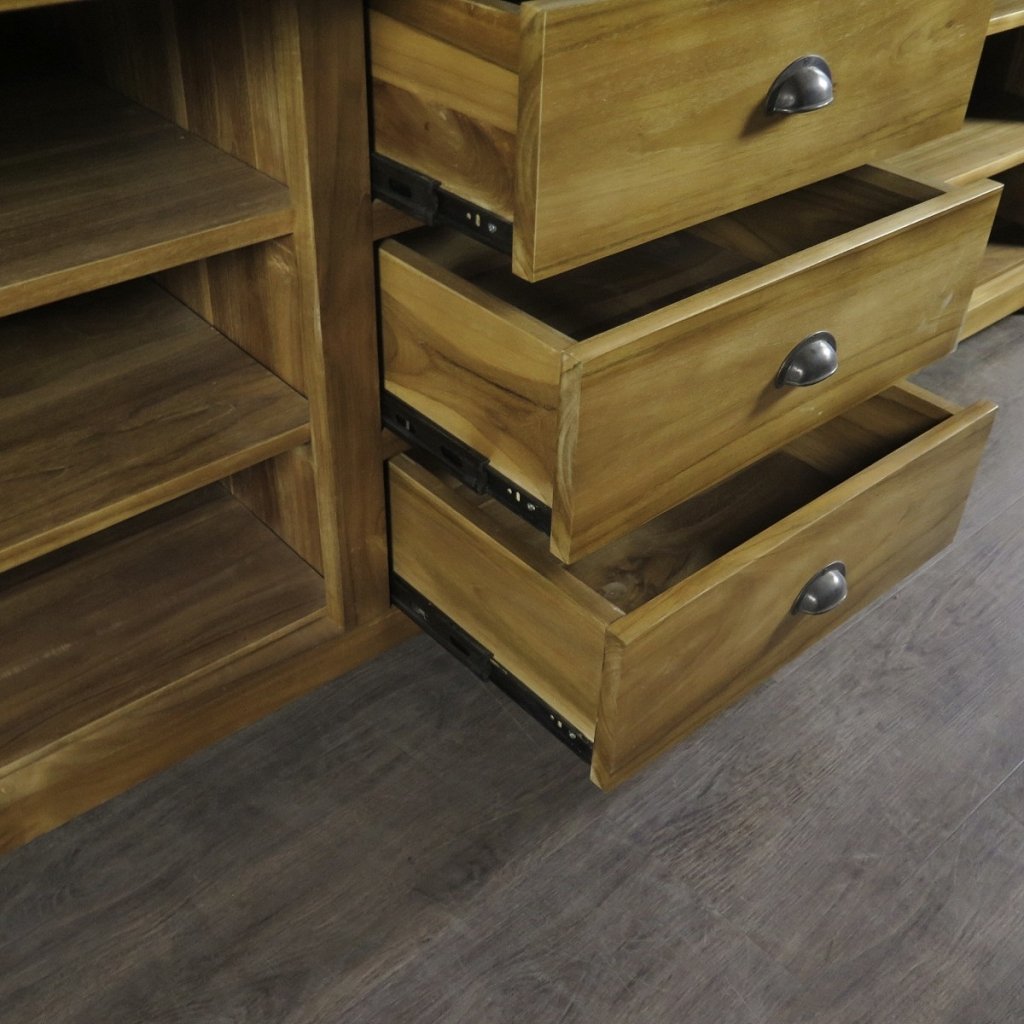 Theke Tresen Bella Elegance 2,60 m Teakholz