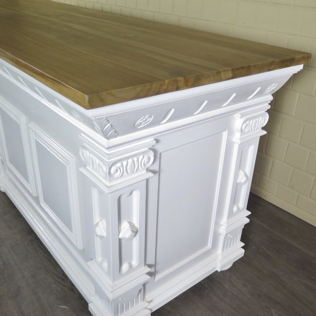 Theke Tresen Bella Elegance 2,60 m Teakholz