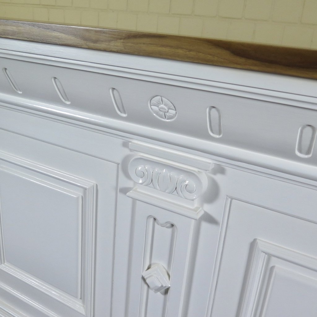 Theke Tresen Bella Elegance 2,60 m Teakholz