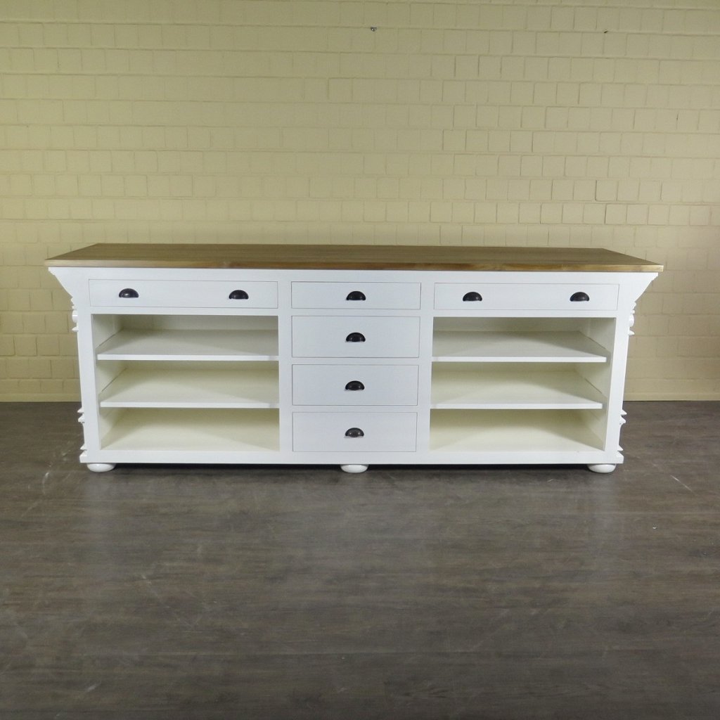 Theke Tresen Bella Elegance 2,60 m Teakholz