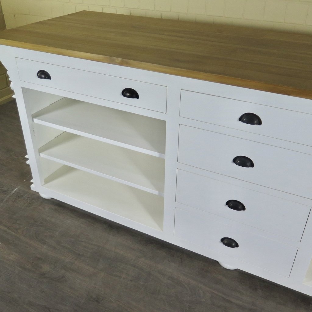 Theke Tresen Bella Elegance 2,60 m Teakholz