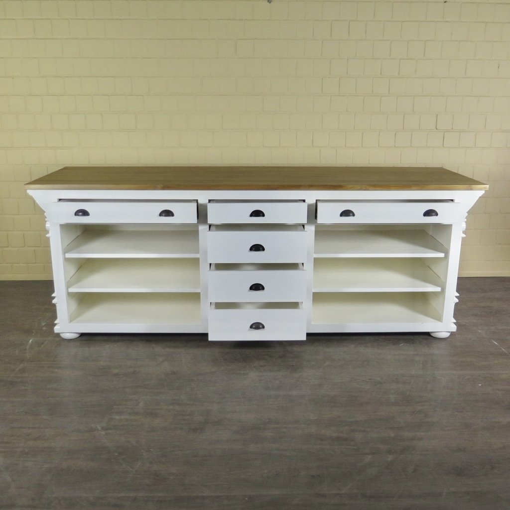 Theke Tresen Bella Elegance 2,60 m Teakholz