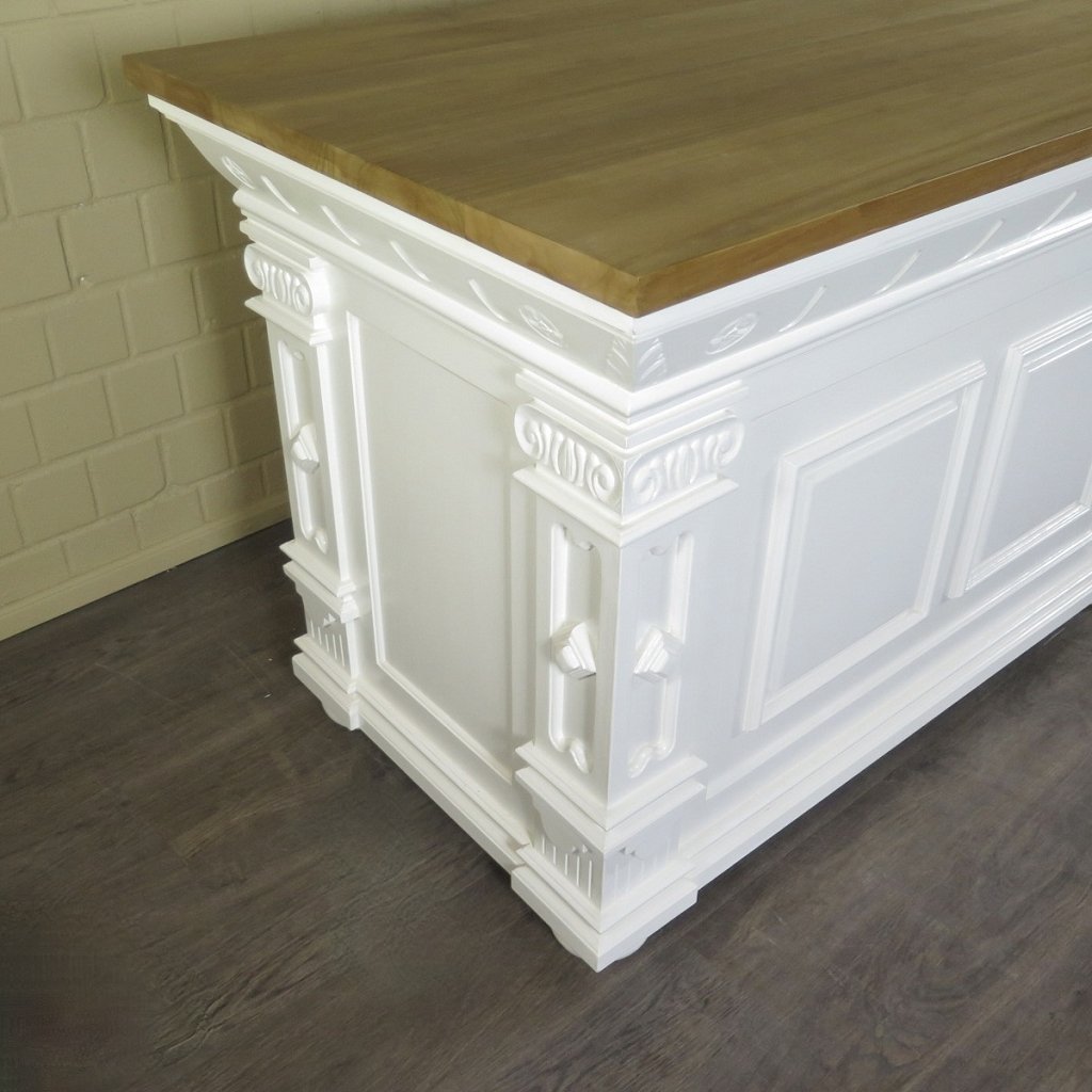 Theke Tresen Bella Elegance 2,60 m Teakholz