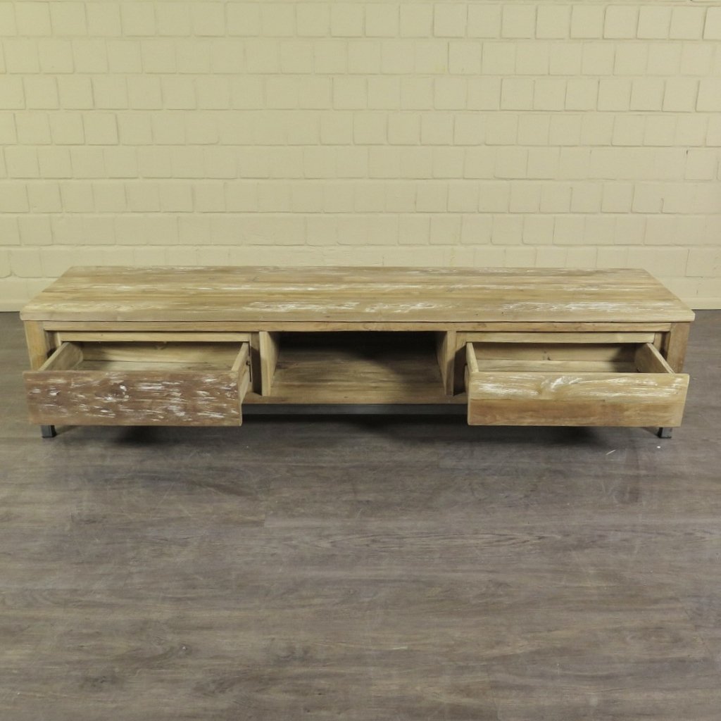 TV-Möbel Lowboard Teakholz 1,80 m