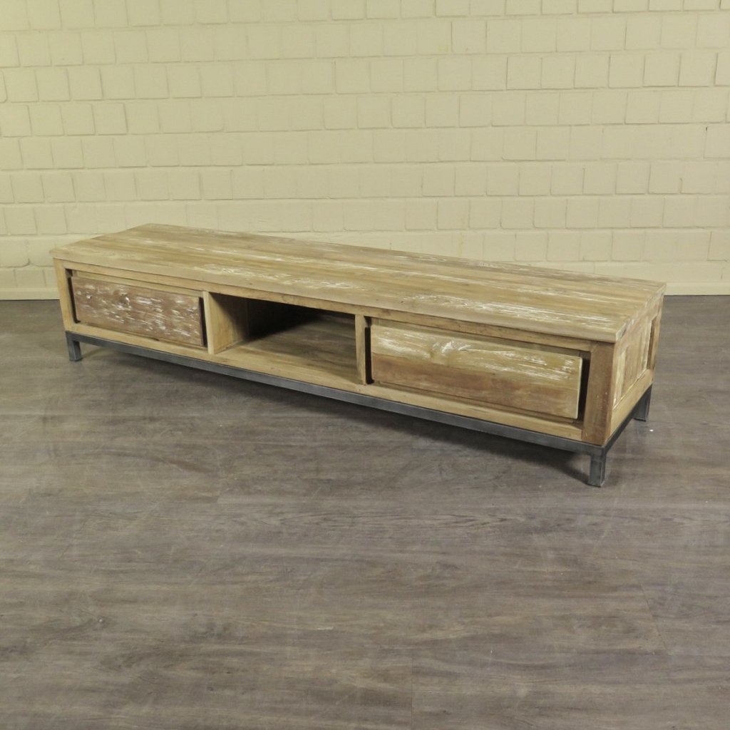 TV-Möbel Lowboard Teakholz 1,80 m