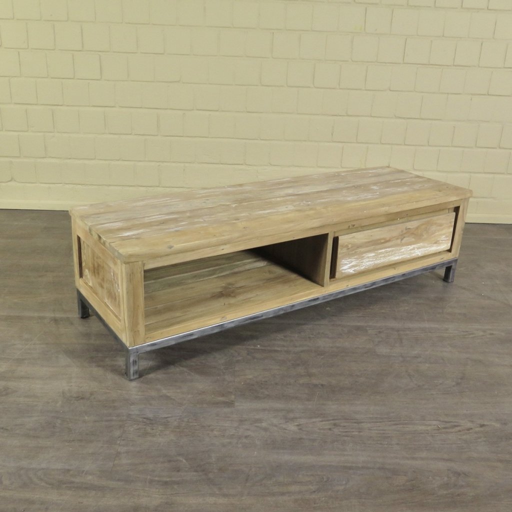 TV-Möbel Lowboard Teakholz 1,40 m