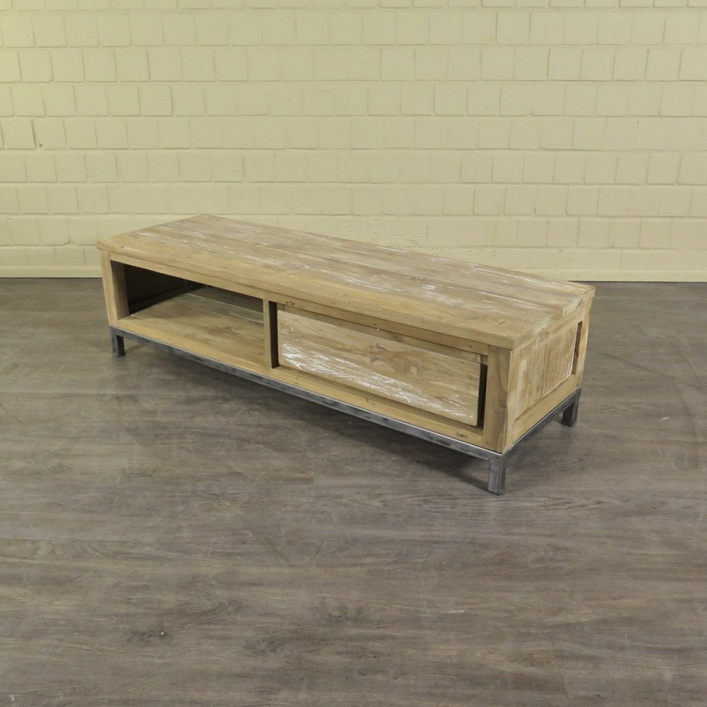 TV-Möbel Lowboard Teakholz 1,40 m