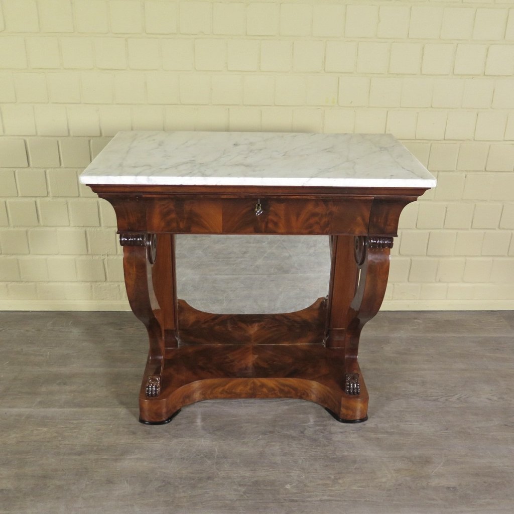 Wandtisch Konsolentisch Biedermeier 1820 Mahagoni