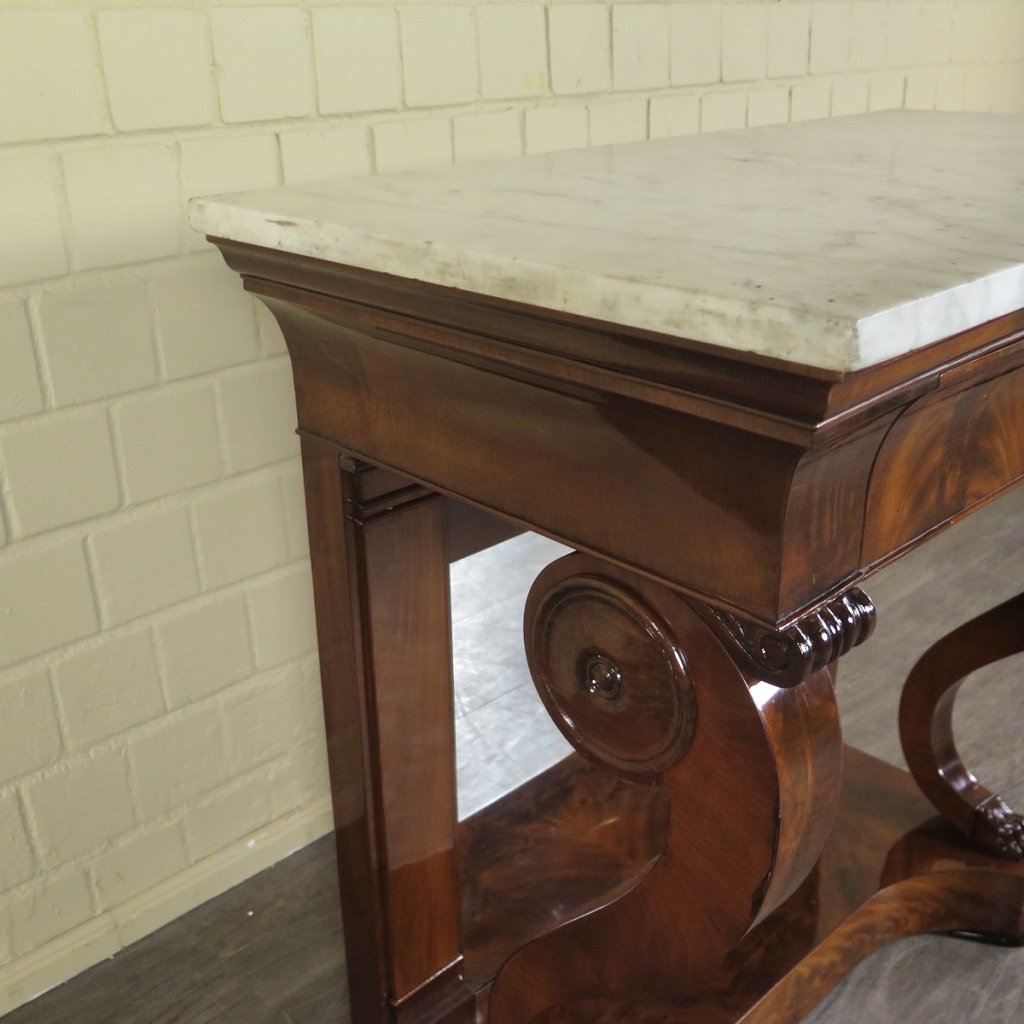 Wandtisch Konsolentisch Biedermeier 1820 Mahagoni
