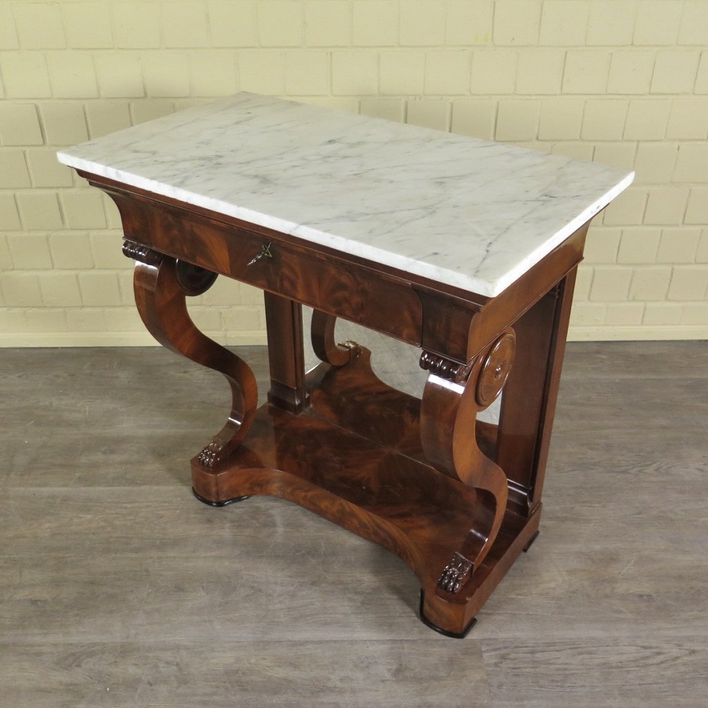 Wandtisch Konsolentisch Biedermeier 1820 Mahagoni