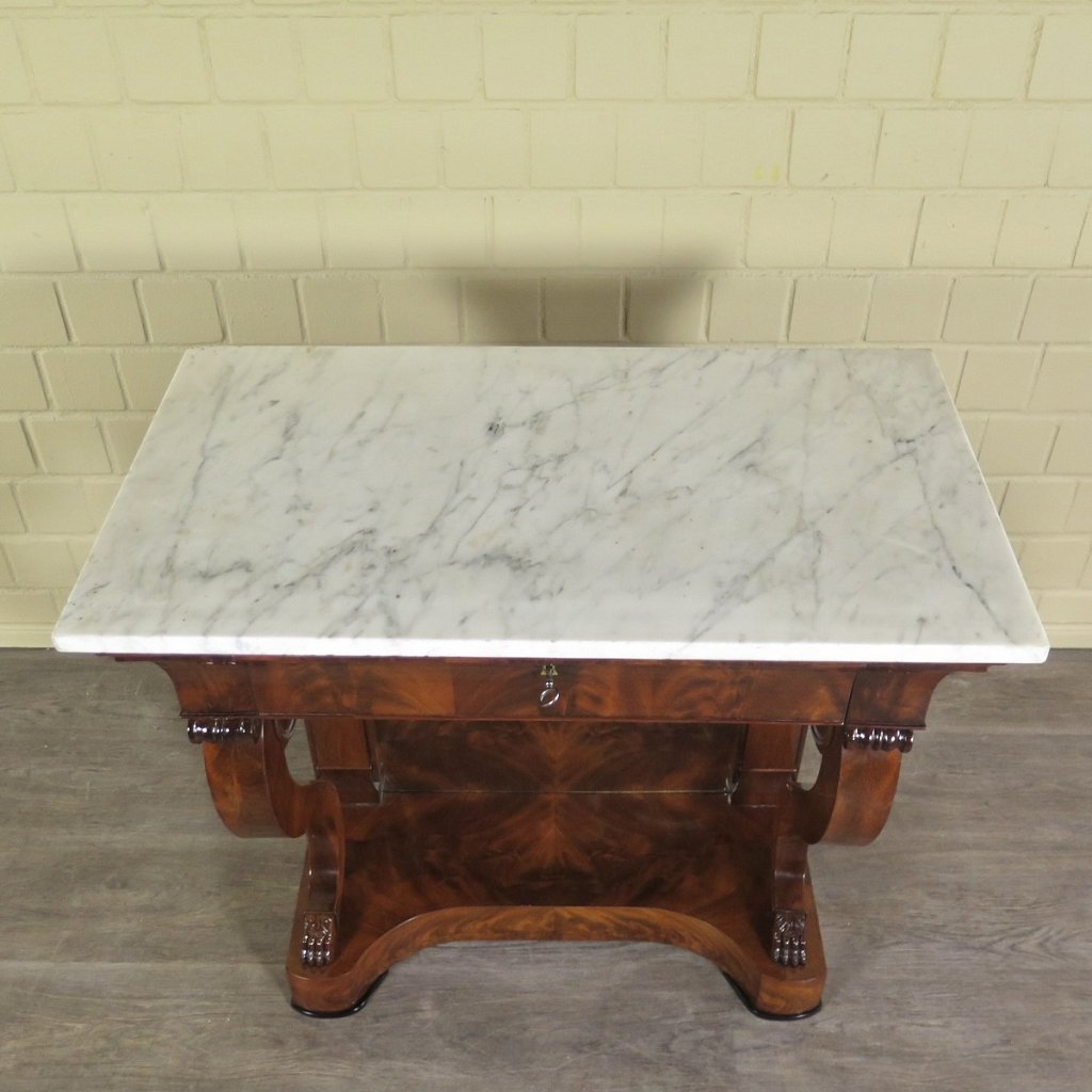 Wandtisch Konsolentisch Biedermeier 1820 Mahagoni