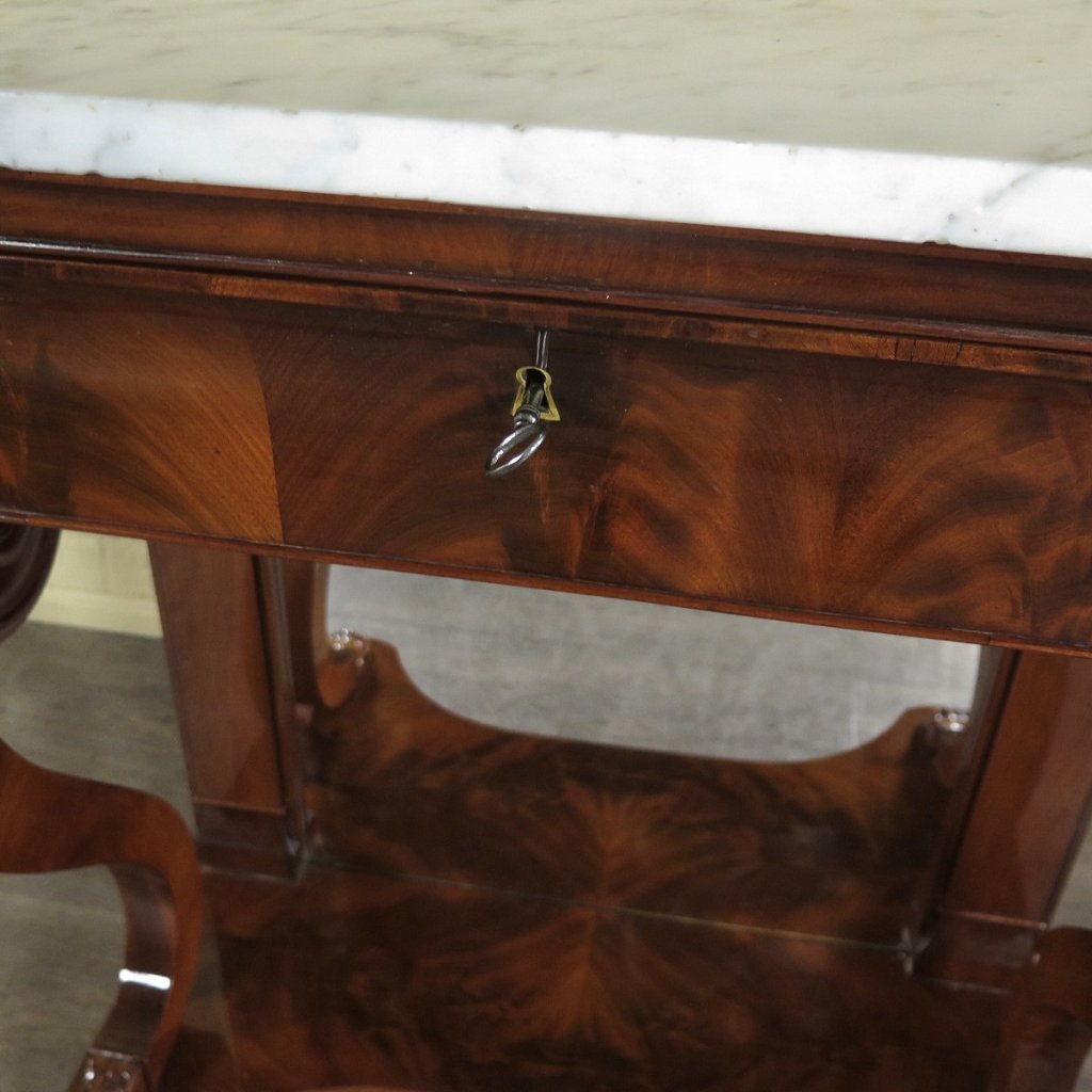 Wandtisch Konsolentisch Biedermeier 1820 Mahagoni