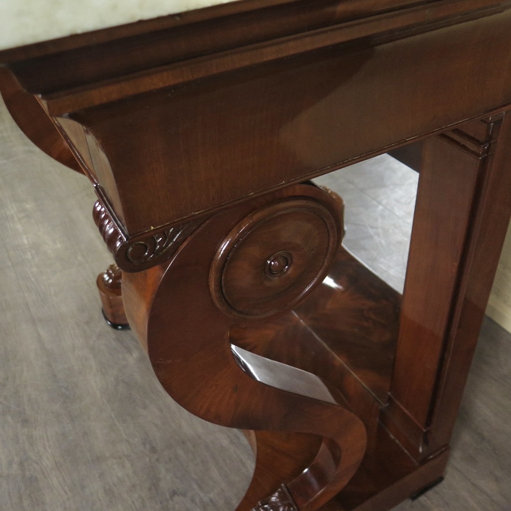 Wandtisch Konsolentisch Biedermeier 1820 Mahagoni