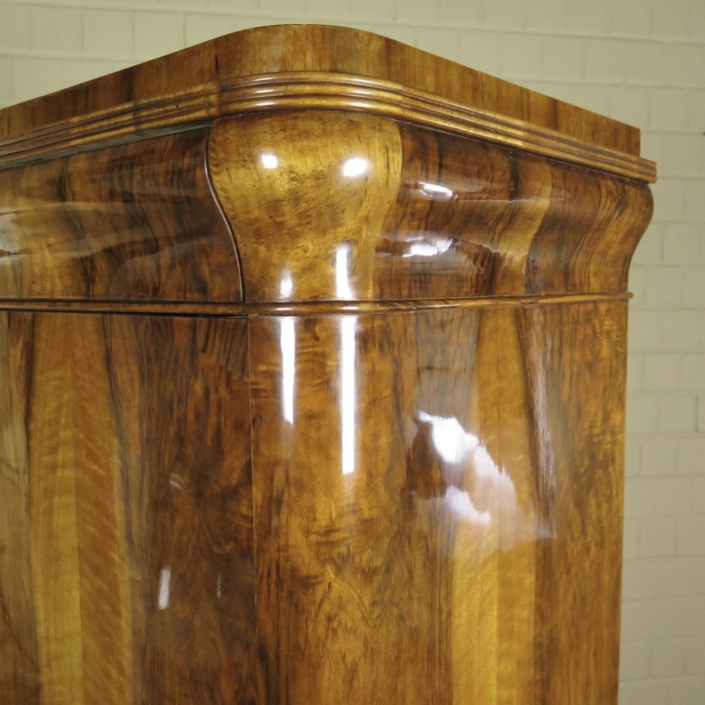 Kleiderschrank Schrank Biedermeier 1840 Nussbaum