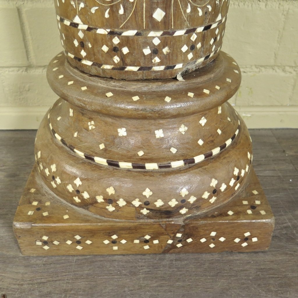 Säulen Säule Pfeiler 1910 Teakholz Set