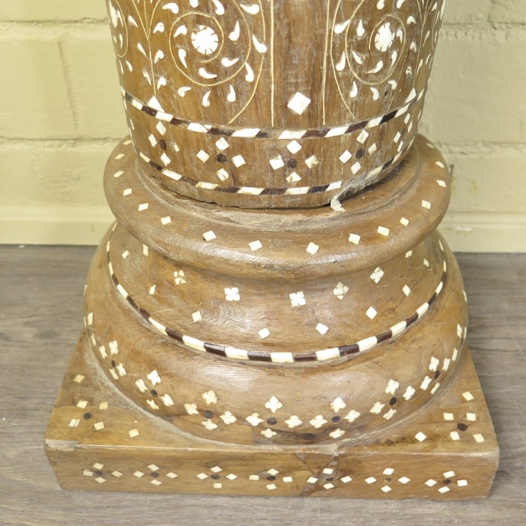 Säulen Säule Pfeiler 1910 Teakholz Set