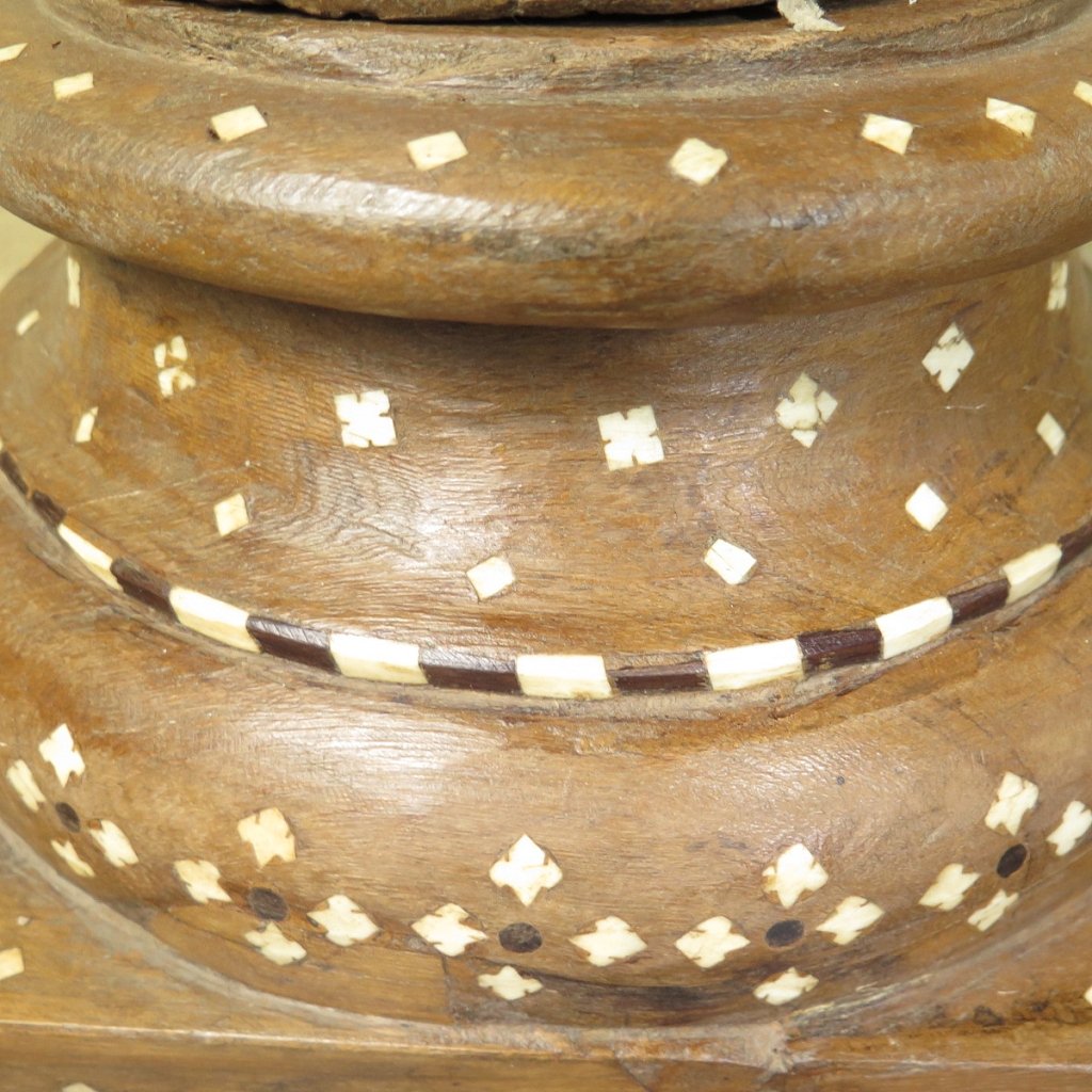 Säulen Säule Pfeiler 1910 Teakholz Set