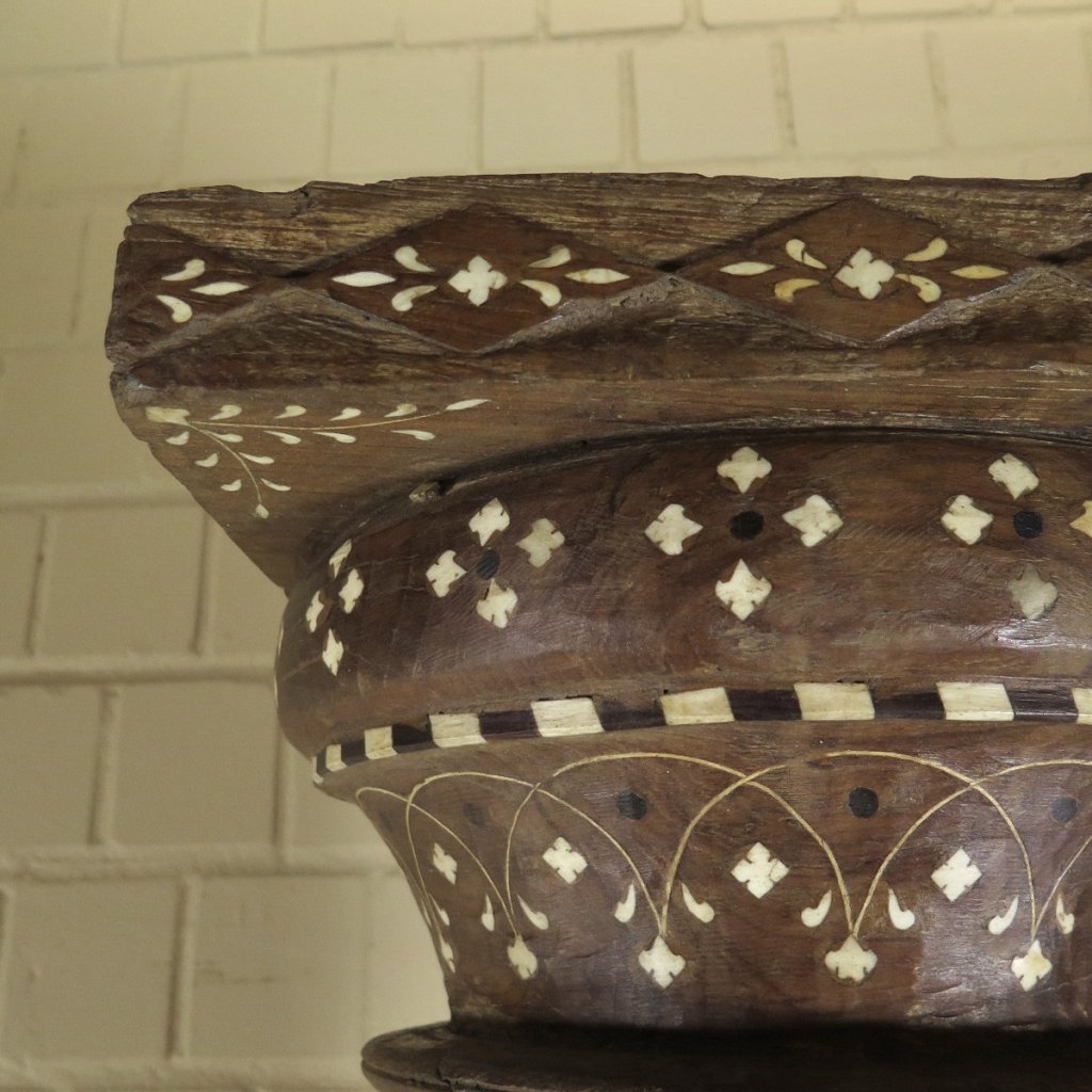 Säulen Säule Pfeiler 1910 Teakholz Set