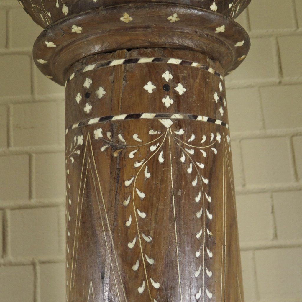 Säulen Säule Pfeiler 1910 Teakholz Set