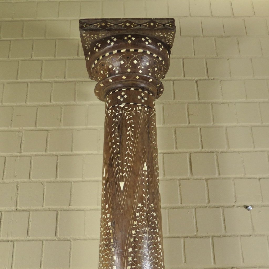 Säulen Säule Pfeiler 1910 Teakholz Set