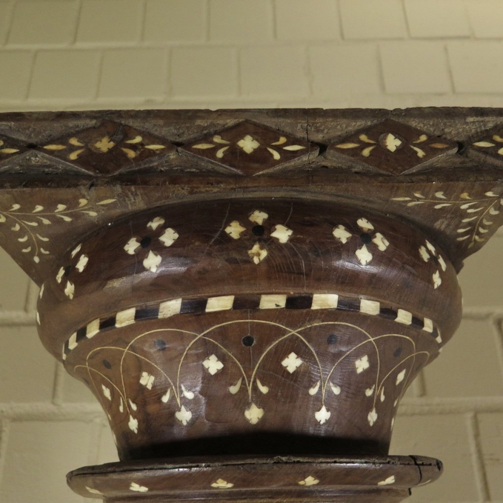Säulen Säule Pfeiler 1910 Teakholz Set