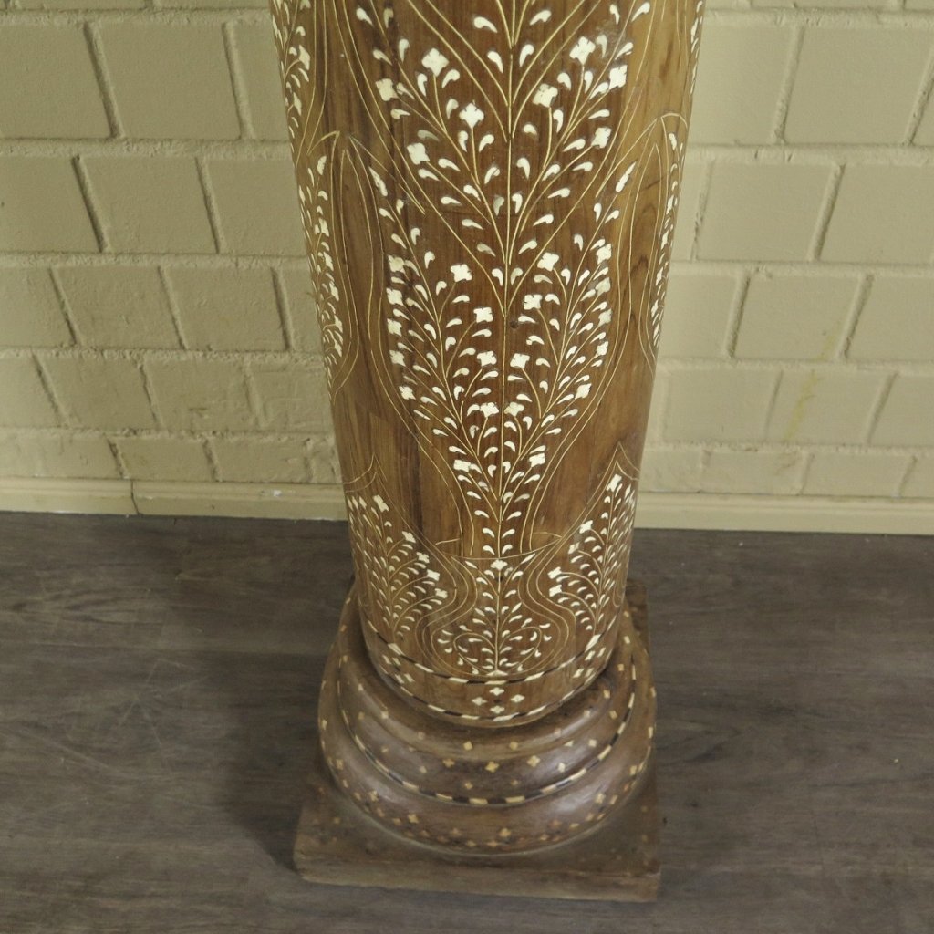Säulen Säule Pfeiler 1910 Teakholz Set