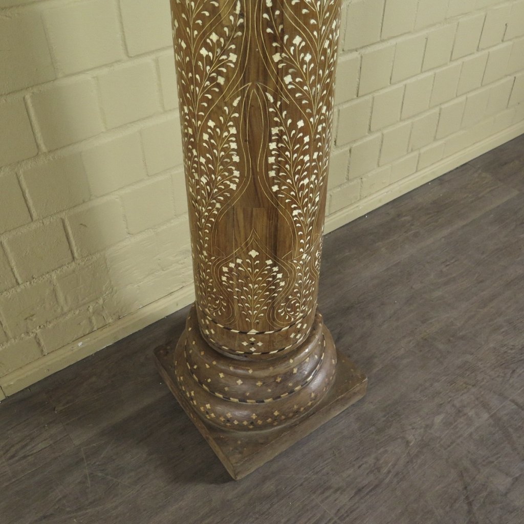 Säulen Säule Pfeiler 1910 Teakholz Set