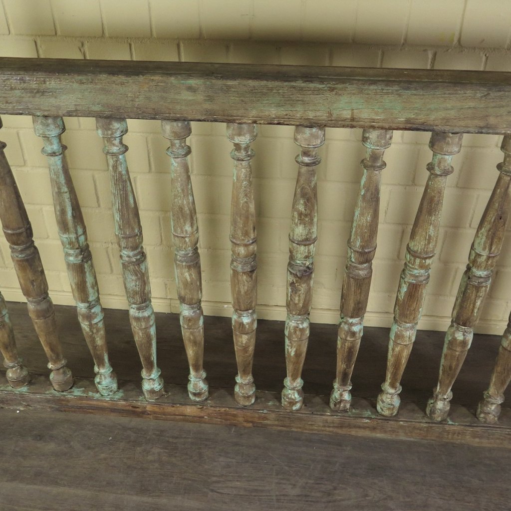 Balustrade 1,86 m Antik 1900 Teakholz