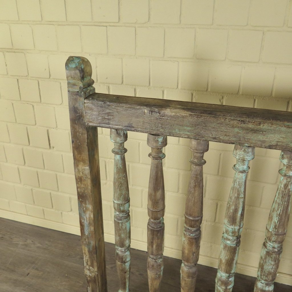 Balustrade 1,86 m Antik 1900 Teakholz