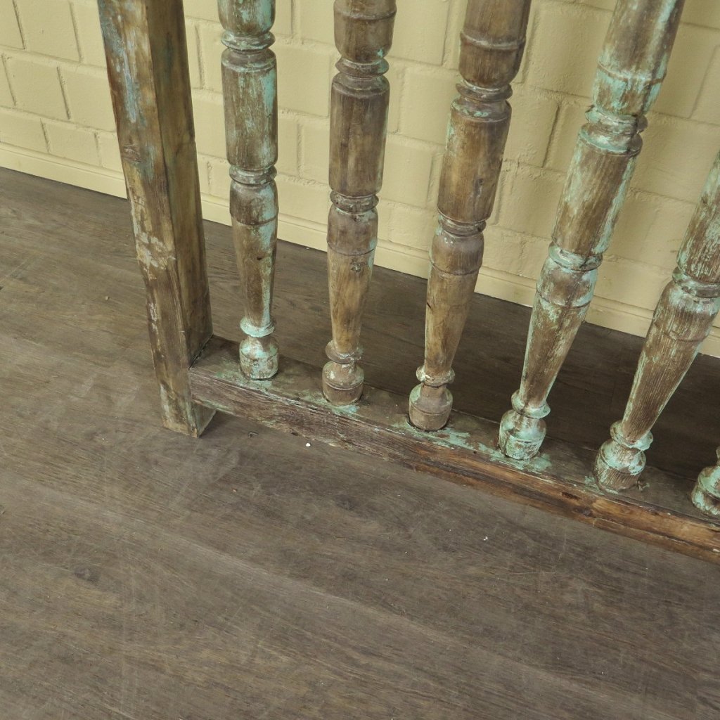 Balustrade 1,86 m Antik 1900 Teakholz