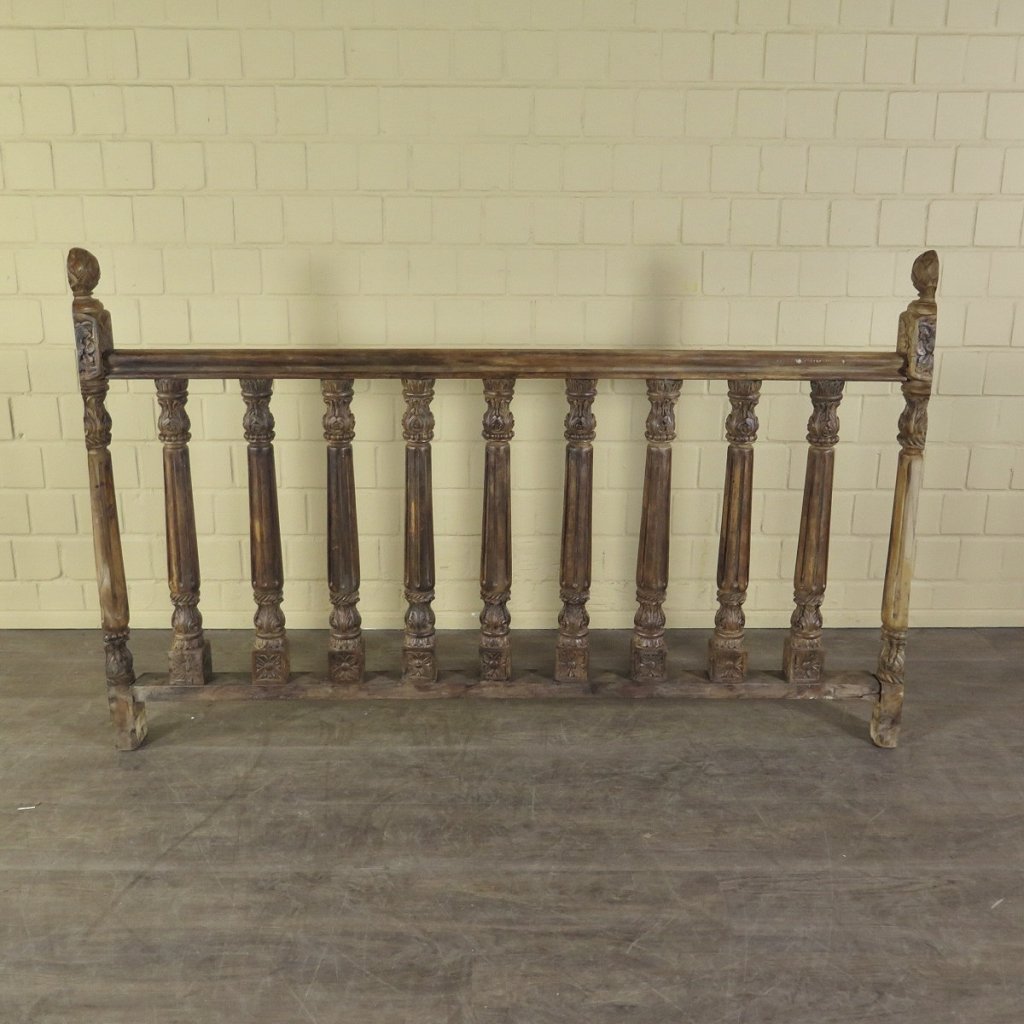 Balustrade 1,72 m Antik 1900 Teakholz