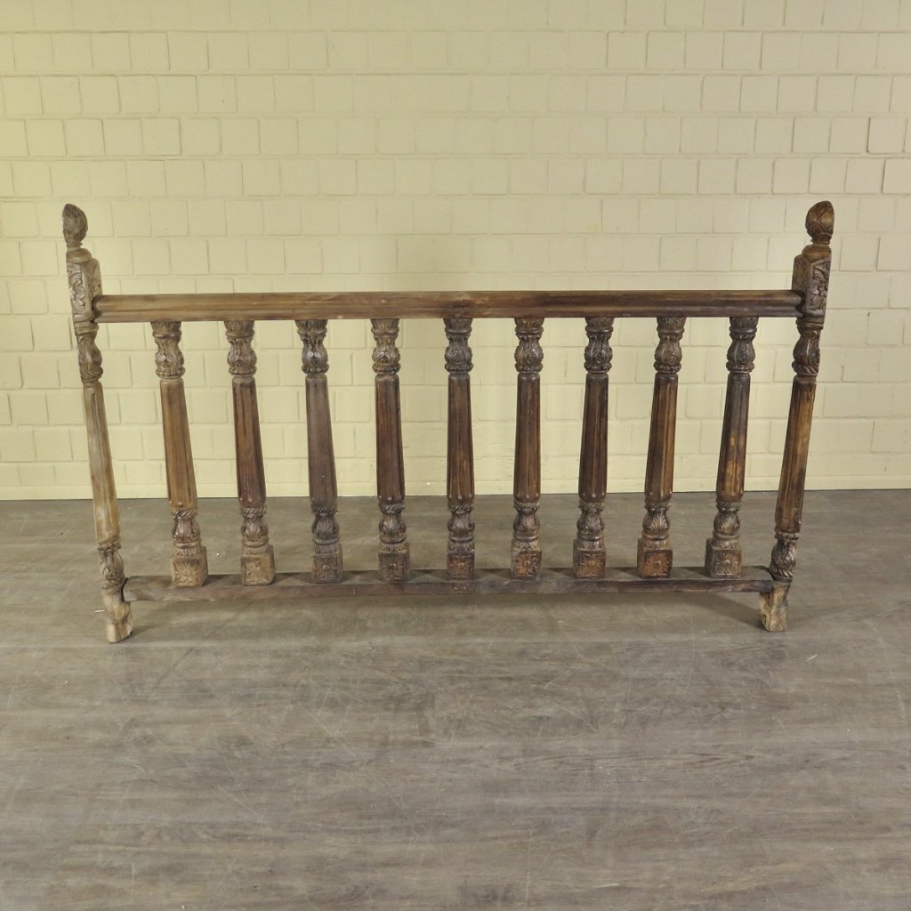 Balustrade 1,72 m Antik 1900 Teakholz