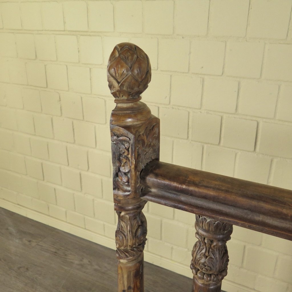 Balustrade 1,72 m Antik 1900 Teakholz