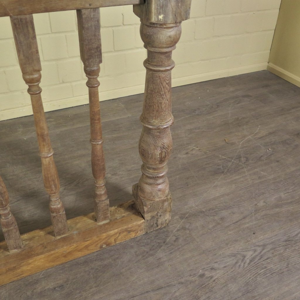 Balustrade 2,23 m Antik 1900 Teakholz